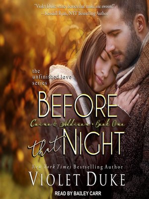 cover image of Before That Night